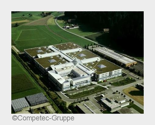 Das Logistikzentrum der Competec-Gruppe im schweizerischen Willisau. (Bildquelle: Competec-Gruppe) Das Logistikzentrum der Competec-Gruppe im schweizerischen Willisau. (Bildquelle: Competec-Gruppe)
