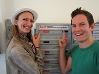 Die beiden beat1060-Gründer Christina Böhm und Marcel Riedmann. Credit: beat1060