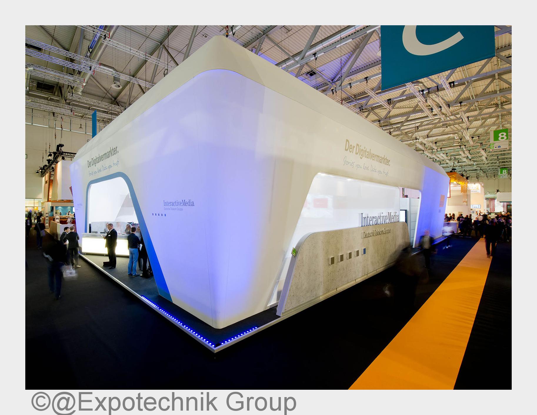 Kommunikationsarena für InteractiveMedia auf der dmexco (Bildquelle: @Expotechnik Group)