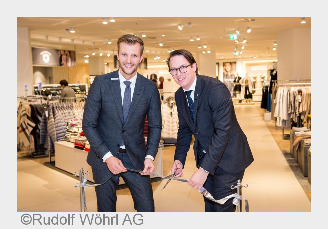 v.l.: Jörg Schmitz und Olivier Wöhrl eröffneten gemeinsam das WÖHRL Haus Neumarkt (Bildquelle: Rudol v.l.: Jörg Schmitz und Olivier Wöhrl eröffneten gemeinsam das WÖHRL Haus Neumarkt (Bildquelle: Rudol