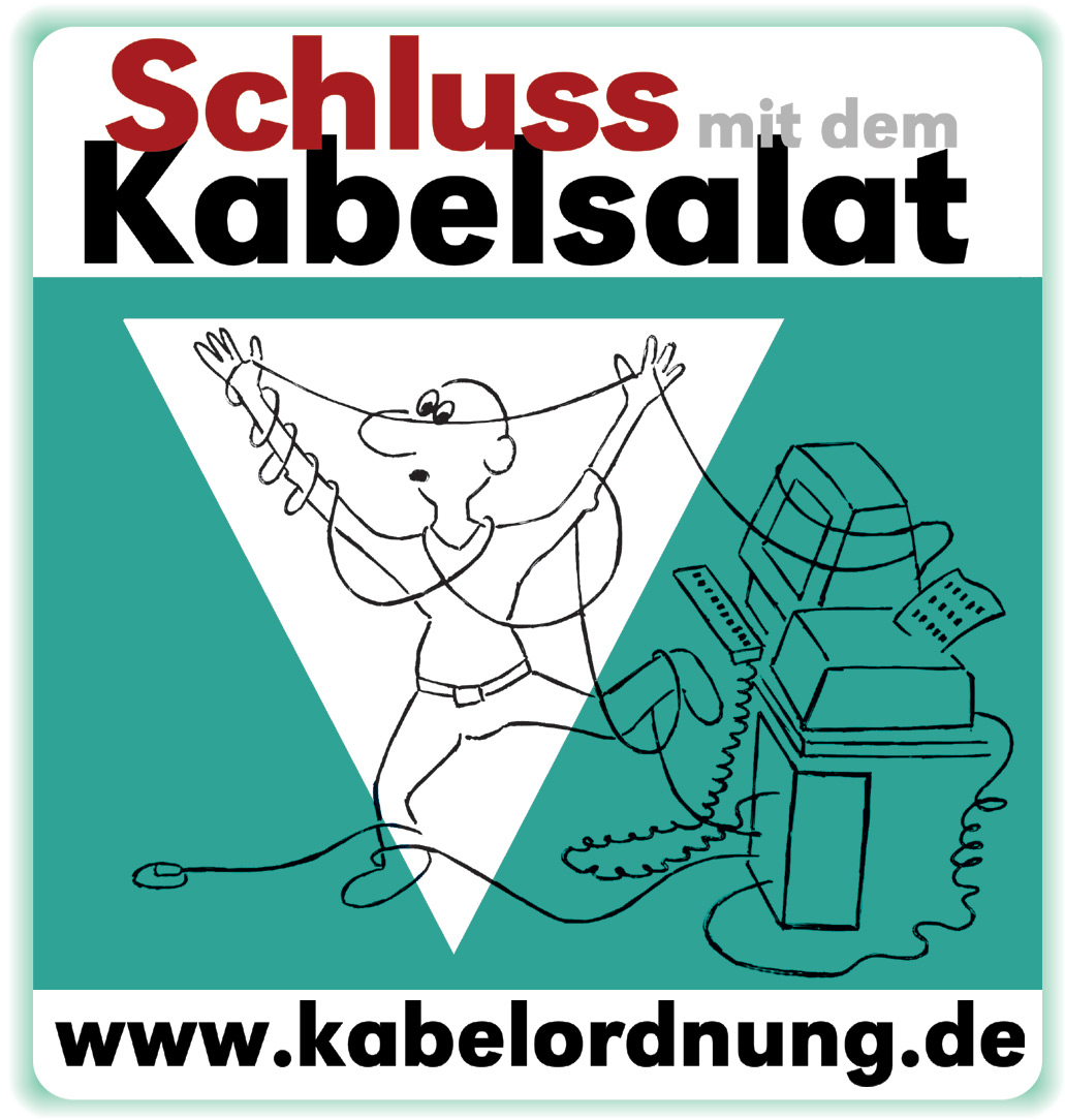 Lose herumliegende Kabel im Büro, sind mitverantwortlich für ca 70.000 Stolper-Unfälle in deutschen Lose herumliegende Kabel im Büro, sind mitverantwortlich für ca 70.000 Stolper-Unfälle in deutschen