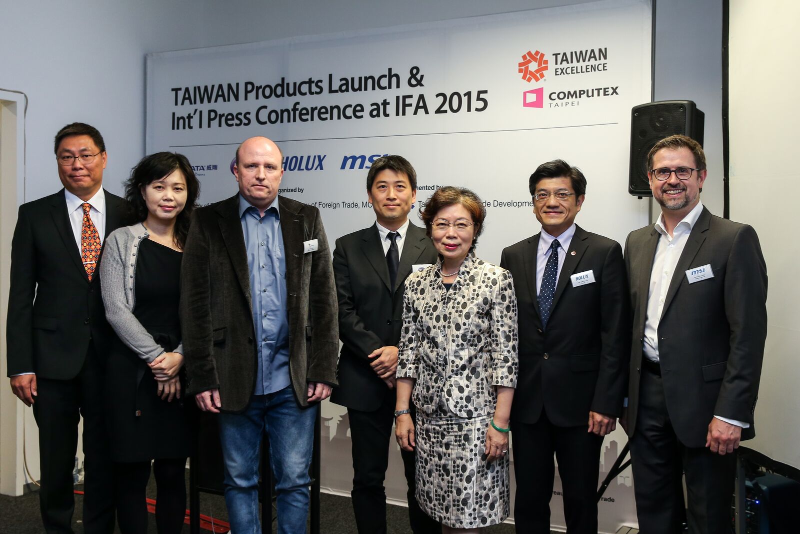 Die Taiwanese Excellence Gewinner auf der TAITRA Pressekonferenz am 5. September im Rahmen der IFA 2