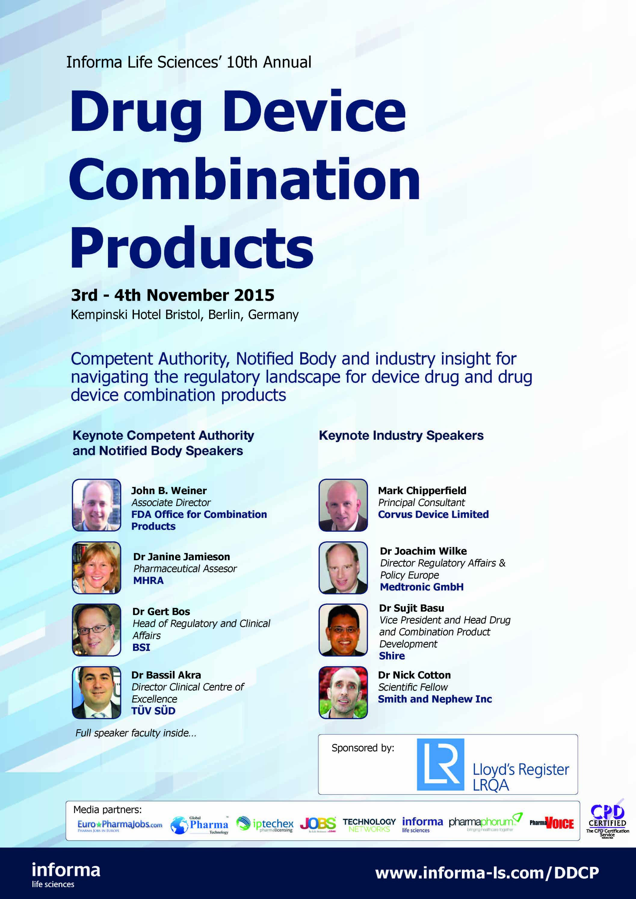 Drug Device Combination Products sponsored by Lloyds Register Drug Device Combination Products sponsored by Lloyds Register