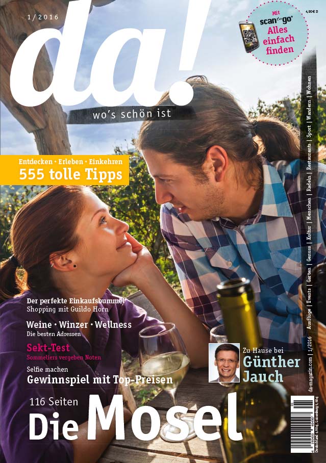 da! Das neue Magazin für Entdecker und Genießer. da! Das neue Magazin für Entdecker und Genießer.