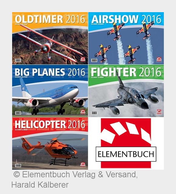 Die 2016er Kalender-Edition des Elementbuch Verlags ist da. (Bildquelle:©Elementbuch Verlag& Ver