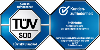 Hohe Zufriedenheit bei den Kunden: Hans Ziller erhielt das TÜV-Zertifikat 