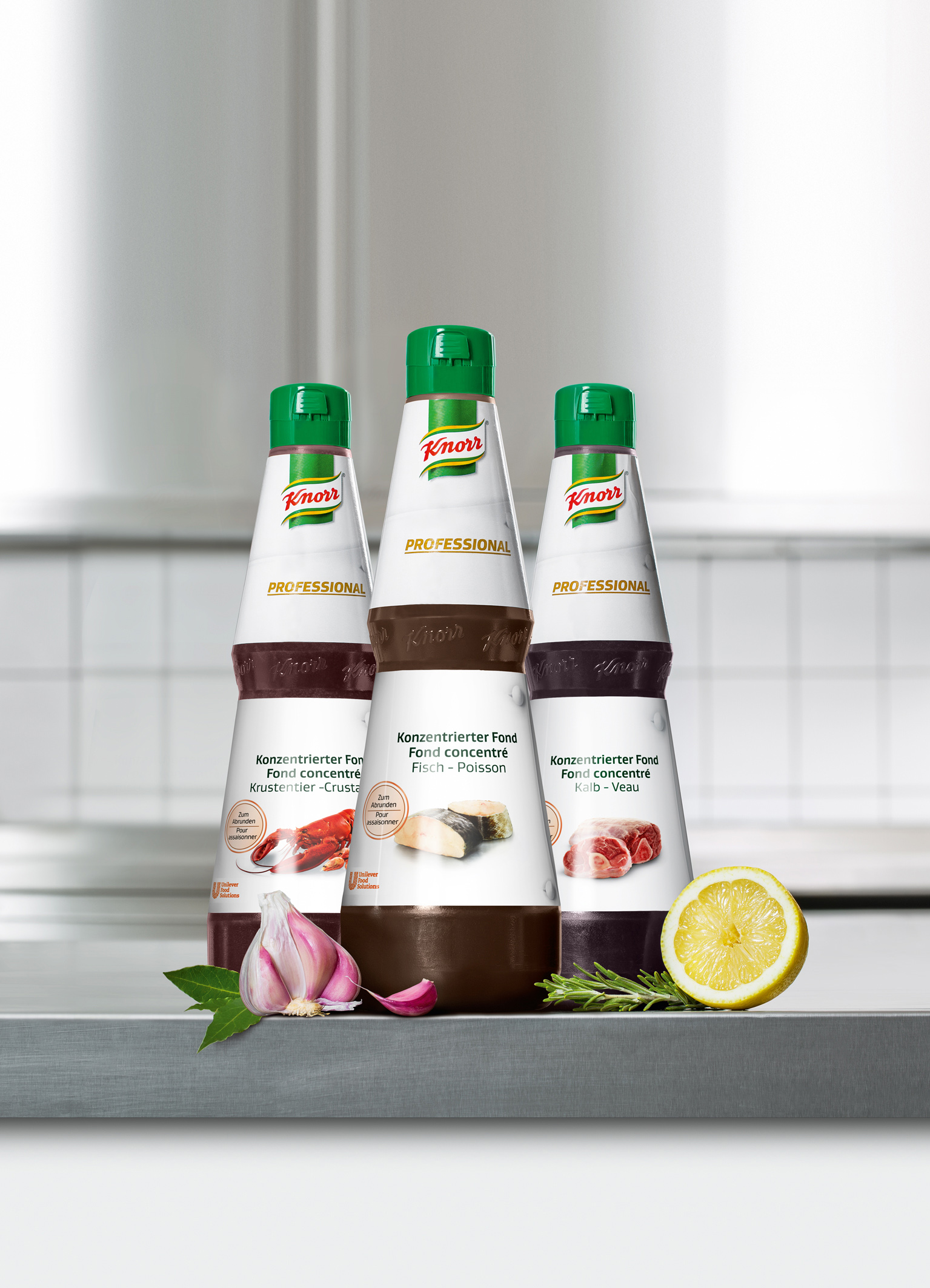 Die neuen Varietäten der Knorr Professional Fonds und Bouillons Range Die neuen Varietäten der Knorr Professional Fonds und Bouillons Range