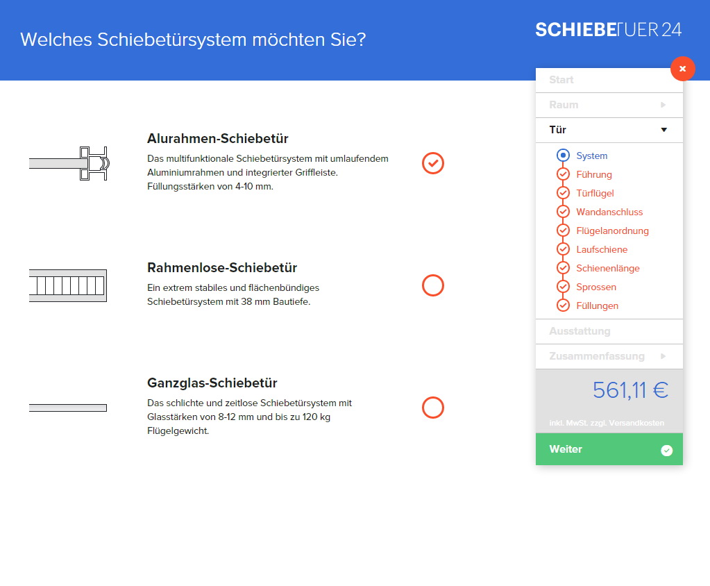 Schiebetüren auf Maßim digitalen Schiebetüren Konfigurator Schiebetüren auf Maßim digitalen Schiebetüren Konfigurator