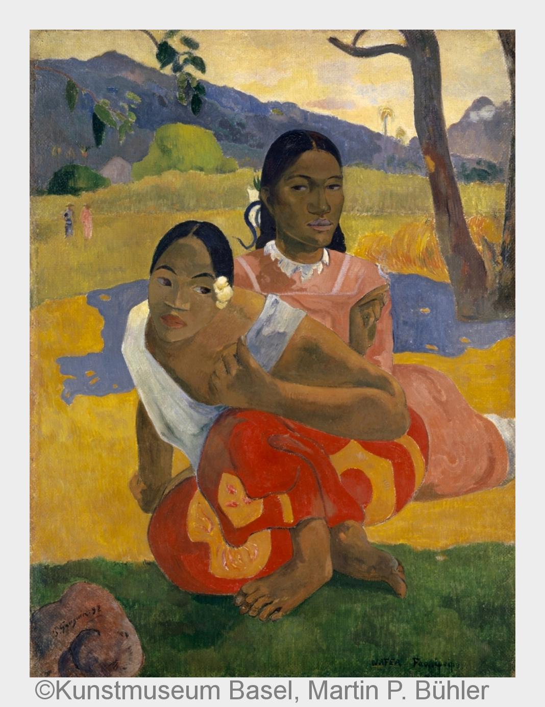 Ab 10. Oktober in Washington DC zu sehen: Gauguins Gemälde"Nafea faa ipoipo" (Bildquelle: Ab 10. Oktober in Washington DC zu sehen: Gauguins Gemälde"Nafea faa ipoipo" (Bildquelle: