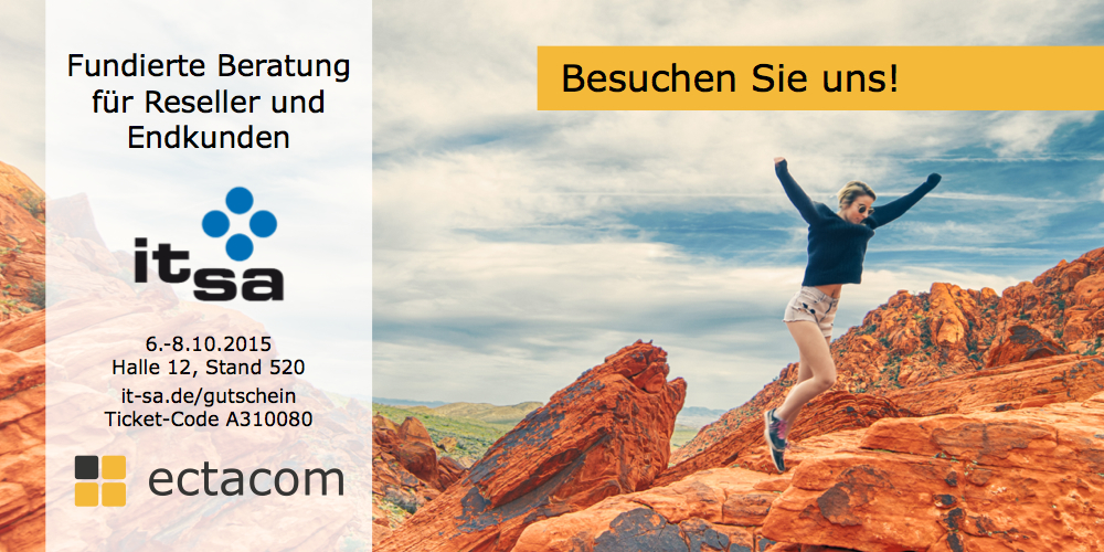 Besuchen Sie ectacom auf der it-sa und lassen SIe sich vom umfassenden Portfolioüberzeugen! Besuchen Sie ectacom auf der it-sa und lassen SIe sich vom umfassenden Portfolioüberzeugen!