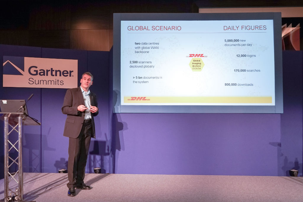 SER-Kunde Martin Treder, Global IT Manager bei DHL Express, stellte sein Doxis4 Global Imaging Archi SER-Kunde Martin Treder, Global IT Manager bei DHL Express, stellte sein Doxis4 Global Imaging Archi
