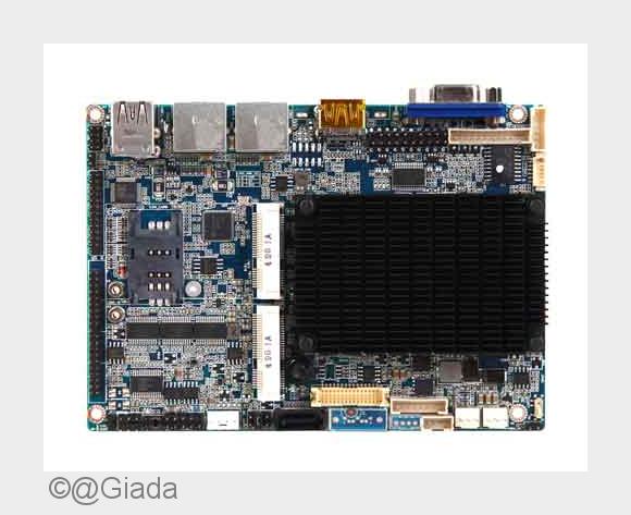 Giada 3,5-Zoll Mainboard EN-N2807DL (Bildquelle: @Giada) Giada 3,5-Zoll Mainboard EN-N2807DL (Bildquelle: @Giada)