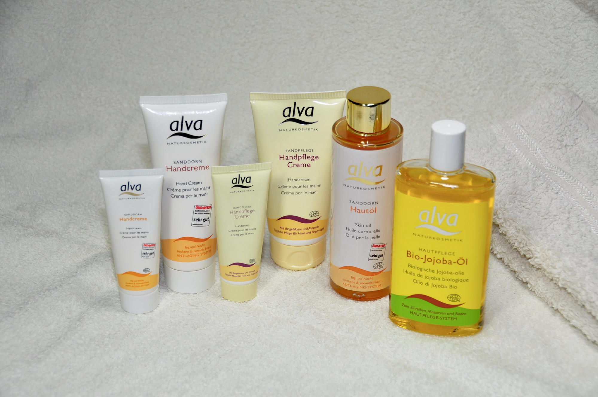 Mit alvas Handpflege-Produkten gut aufgestellt: Sanddorn Handcreme, alva Handpflegecreme sowie Sandd Mit alvas Handpflege-Produkten gut aufgestellt: Sanddorn Handcreme, alva Handpflegecreme sowie Sandd
