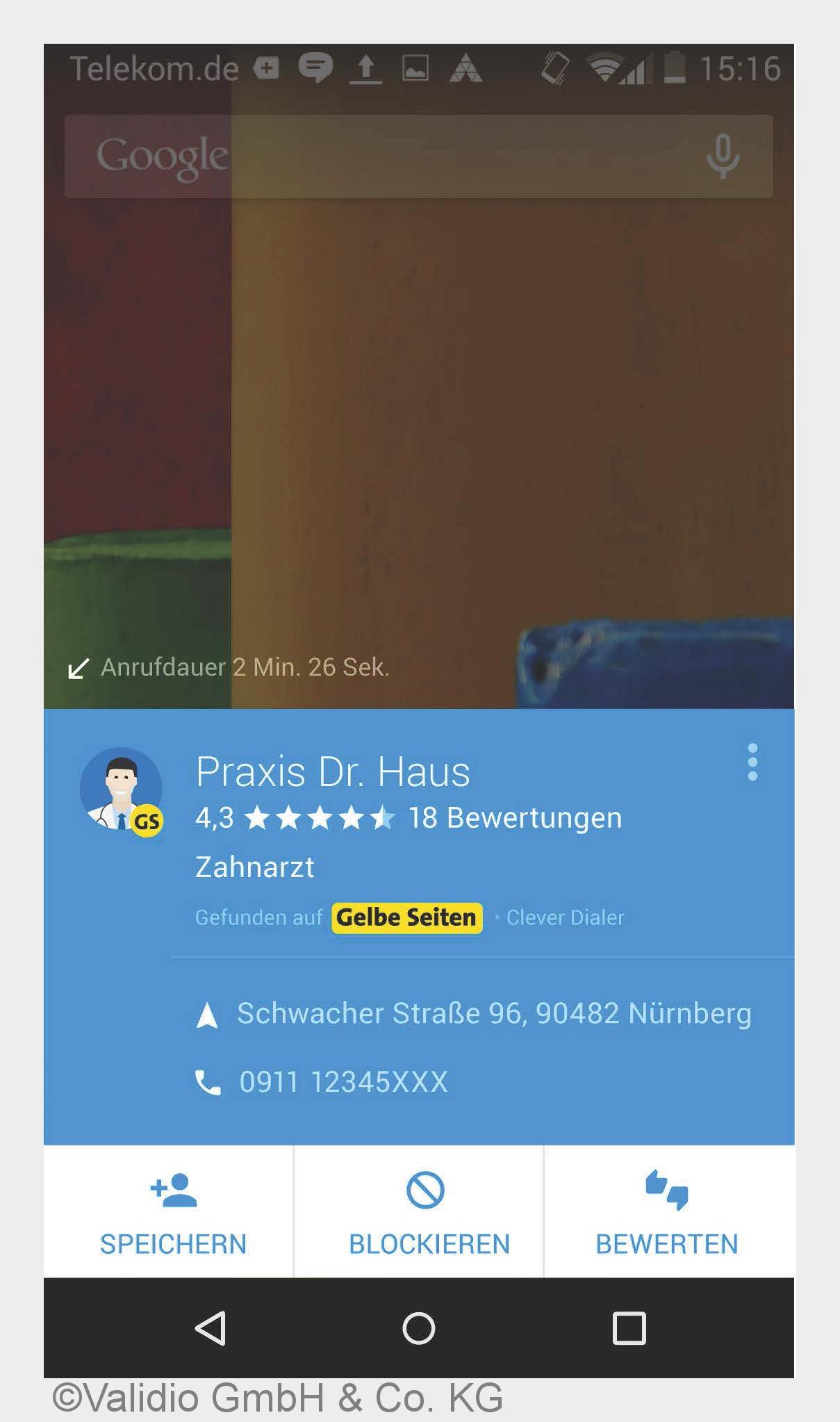 Dank der Kooperation mit"Gelbe Seiten" verbessert sich die Anruferkennung beim Clever Dial Dank der Kooperation mit"Gelbe Seiten" verbessert sich die Anruferkennung beim Clever Dial