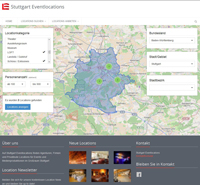 Umfangreiche Filterfunktionen helfen bei der Suche nach der passenden Location in Stuttgart Umfangreiche Filterfunktionen helfen bei der Suche nach der passenden Location in Stuttgart