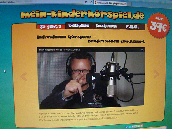 Einsatz im Studio: Ulli Potofski produziert individuelle Hörspiele für Kinder! Einsatz im Studio: Ulli Potofski produziert individuelle Hörspiele für Kinder!