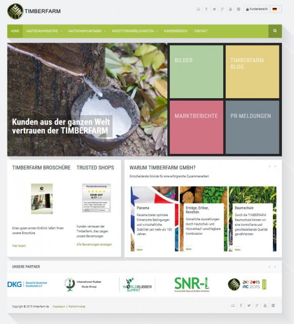 TIMBERARM GmbH Webseite