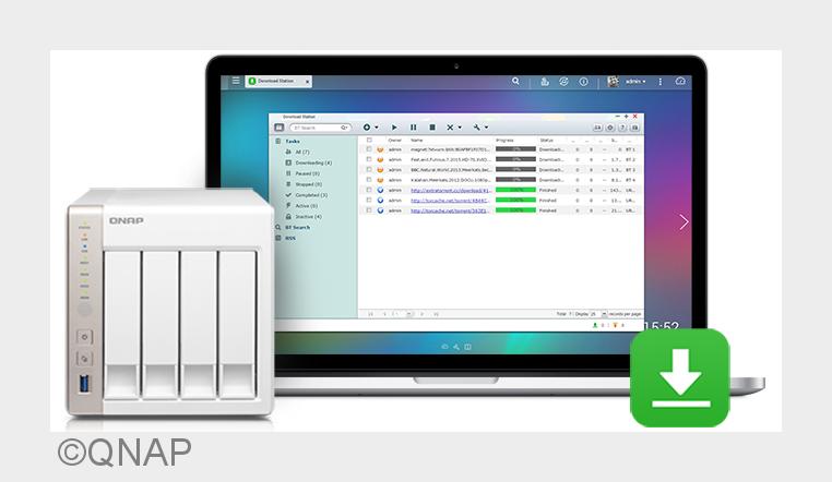 QNAP verbessert Download Station (Bildquelle: QNAP) QNAP verbessert Download Station (Bildquelle: QNAP)