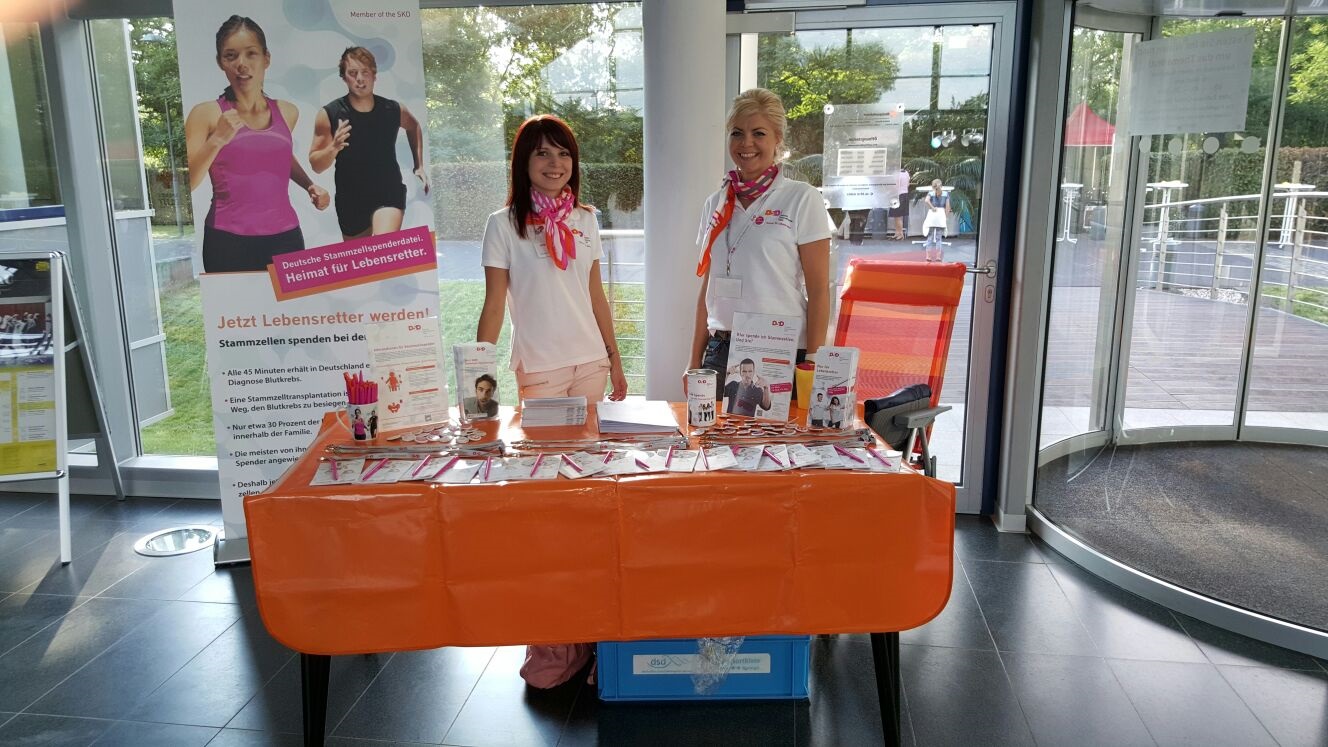Die DSD ist immer unterwegs, wie hier bei einer Typisierungsaktion im Klinikum-Dessau. Die DSD ist immer unterwegs, wie hier bei einer Typisierungsaktion im Klinikum-Dessau.