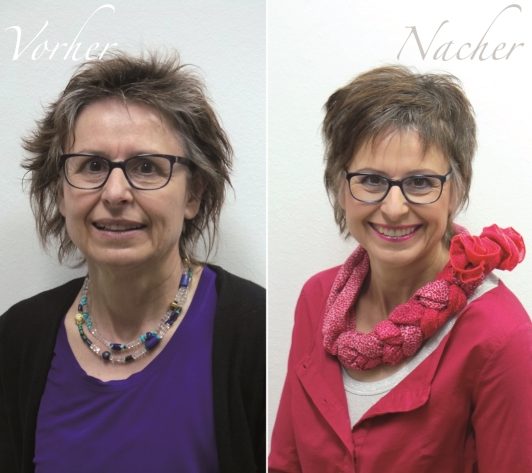 Stilberatung: Vorher Nachher bei beautystyle in München Stilberatung: Vorher Nachher bei beautystyle in München