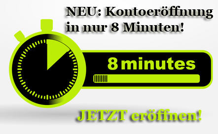 JETZT direkt online das Konto ohne Schufa innerhalb von 8 Minuten eröffnen