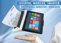 PrinTab V11Pro  - Tablet-PC mit integriertem DIN A4 Drucker