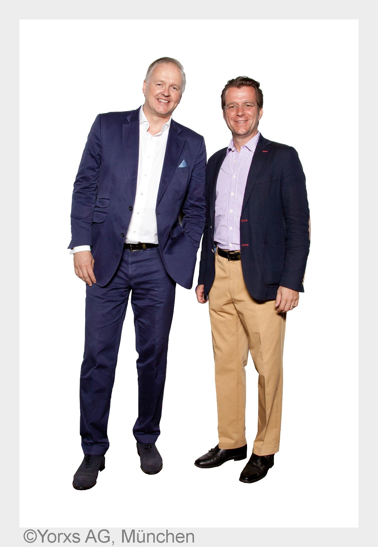 Yorxs-Gründer(v.l.n.r.) CEO, Dr. Joachim Giehl und Casimir Graf Maltzan, CPO (Bildquelle: Yorxs AG, Yorxs-Gründer(v.l.n.r.) CEO, Dr. Joachim Giehl und Casimir Graf Maltzan, CPO (Bildquelle: Yorxs AG,