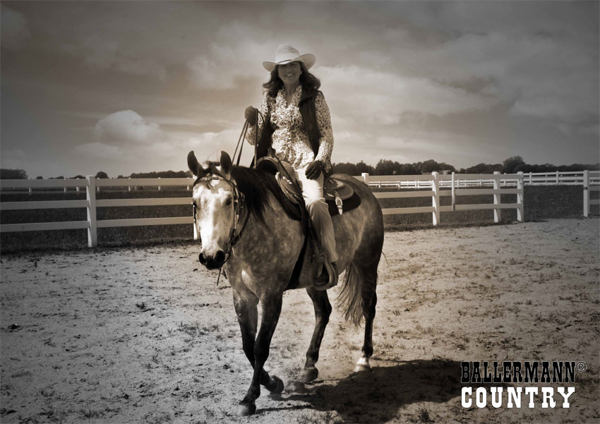 Annette Engelhardt (Ballermann Ranch) mit Prinzessin Amie Annette Engelhardt (Ballermann Ranch) mit Prinzessin Amie