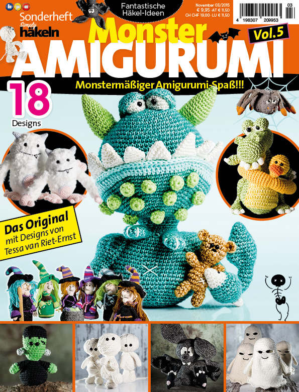 Monstermäßiger Amigurumi-Spaß mit dem 5. Heft aus der beliebten Häkel-Amigurumi Sonderheftserie der 