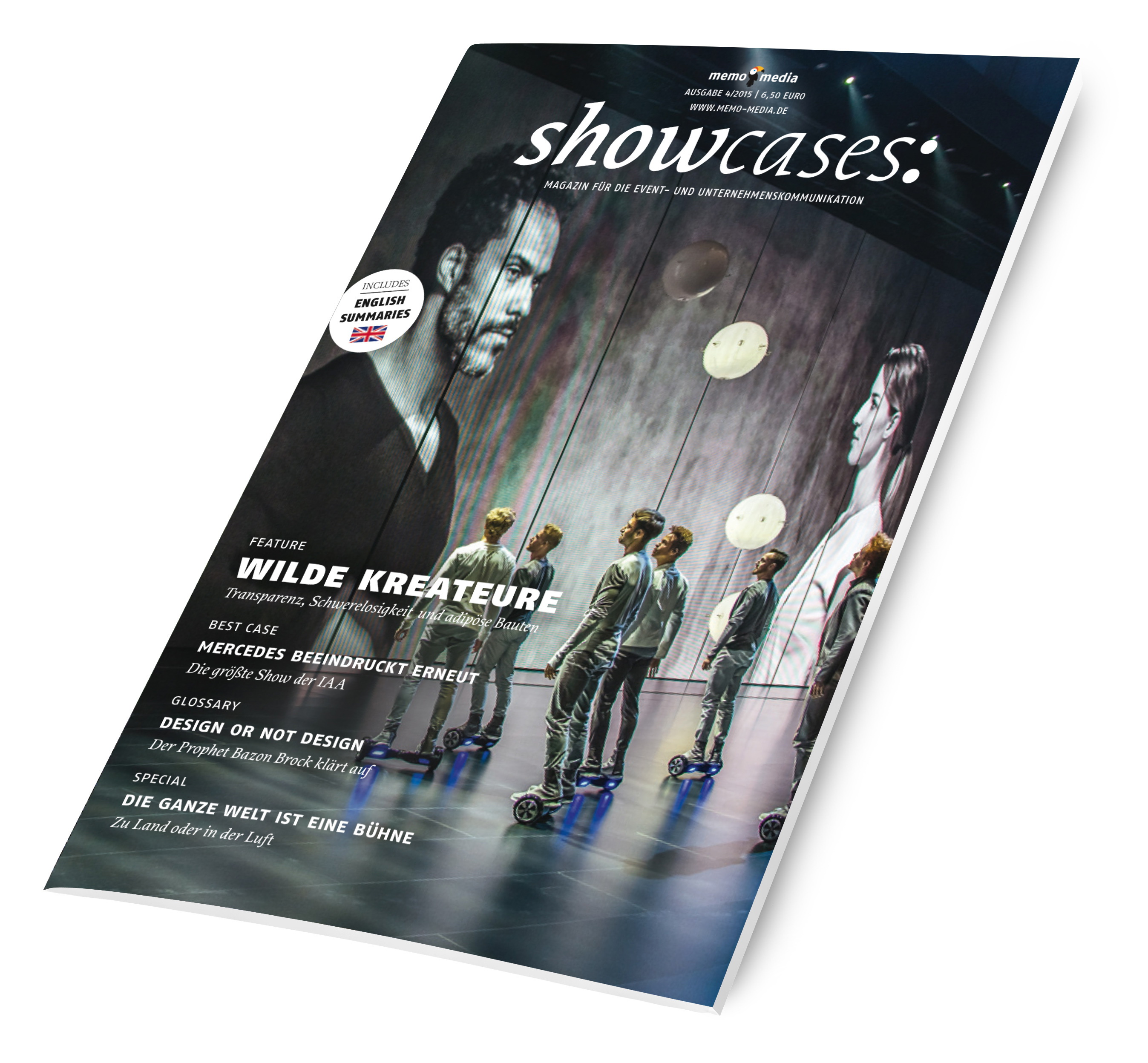 Das Magazin showcases richtet den Blick auf innovative Elemente für erfolgreiche Bühnenshows. Das Magazin showcases richtet den Blick auf innovative Elemente für erfolgreiche Bühnenshows.