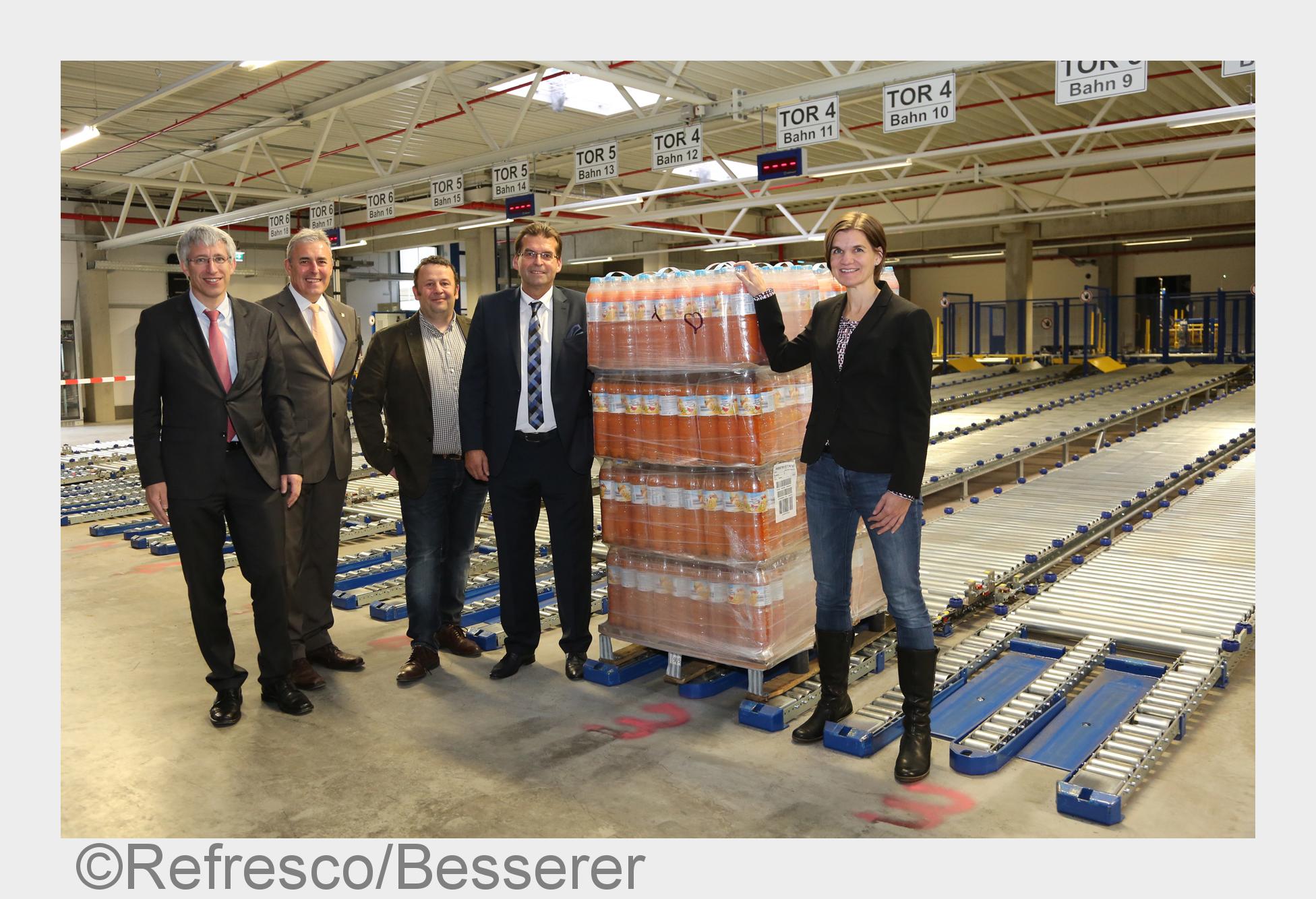 Offizielle Eröffnung des neuen Hochregallagers von Refresco in Grünsfeld (Bildquelle: Refresco/Besse