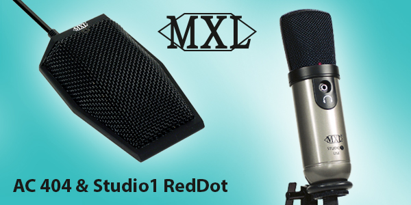 Die USB-Mikrofone MXL Studio 1 Red Dot und MXL AC404 sorgen für beste Sprachverständlichkeit.