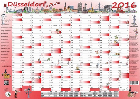 Cartoon Jahresplaner Düsseldorf 2016 Cartoon Jahresplaner Düsseldorf 2016