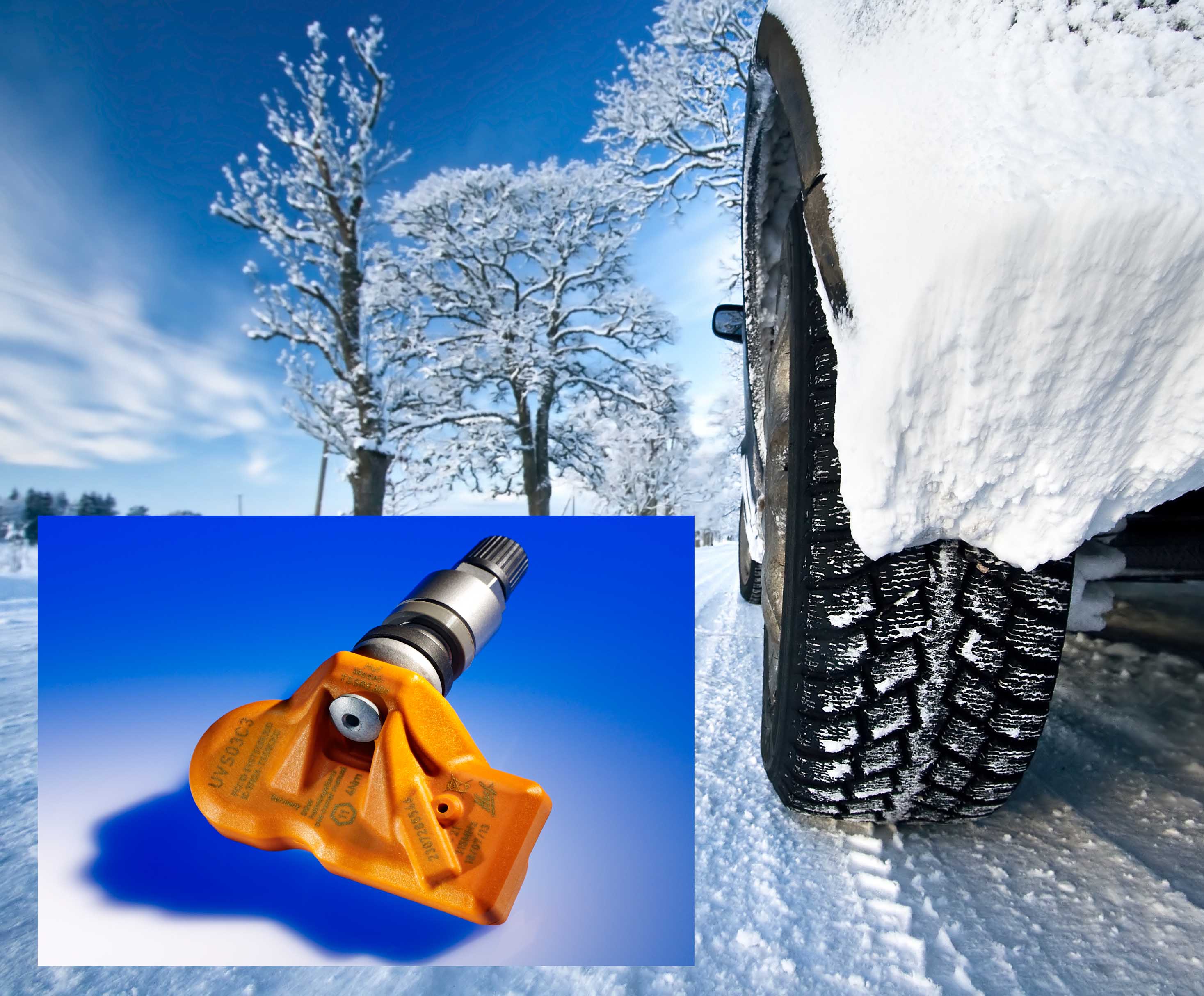 Für die Nachrüstung der Winterreifen gibt es den Universalsensor IntelliSens.