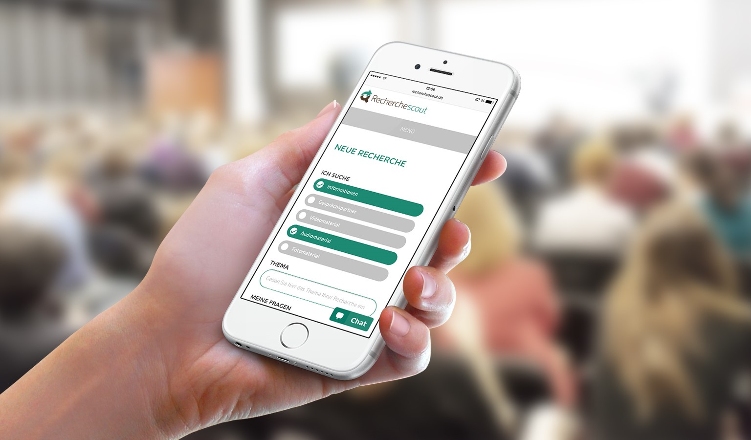Über Recherchescout können Journalisten neue Ansprechpartner und Informationen finden Über Recherchescout können Journalisten neue Ansprechpartner und Informationen finden