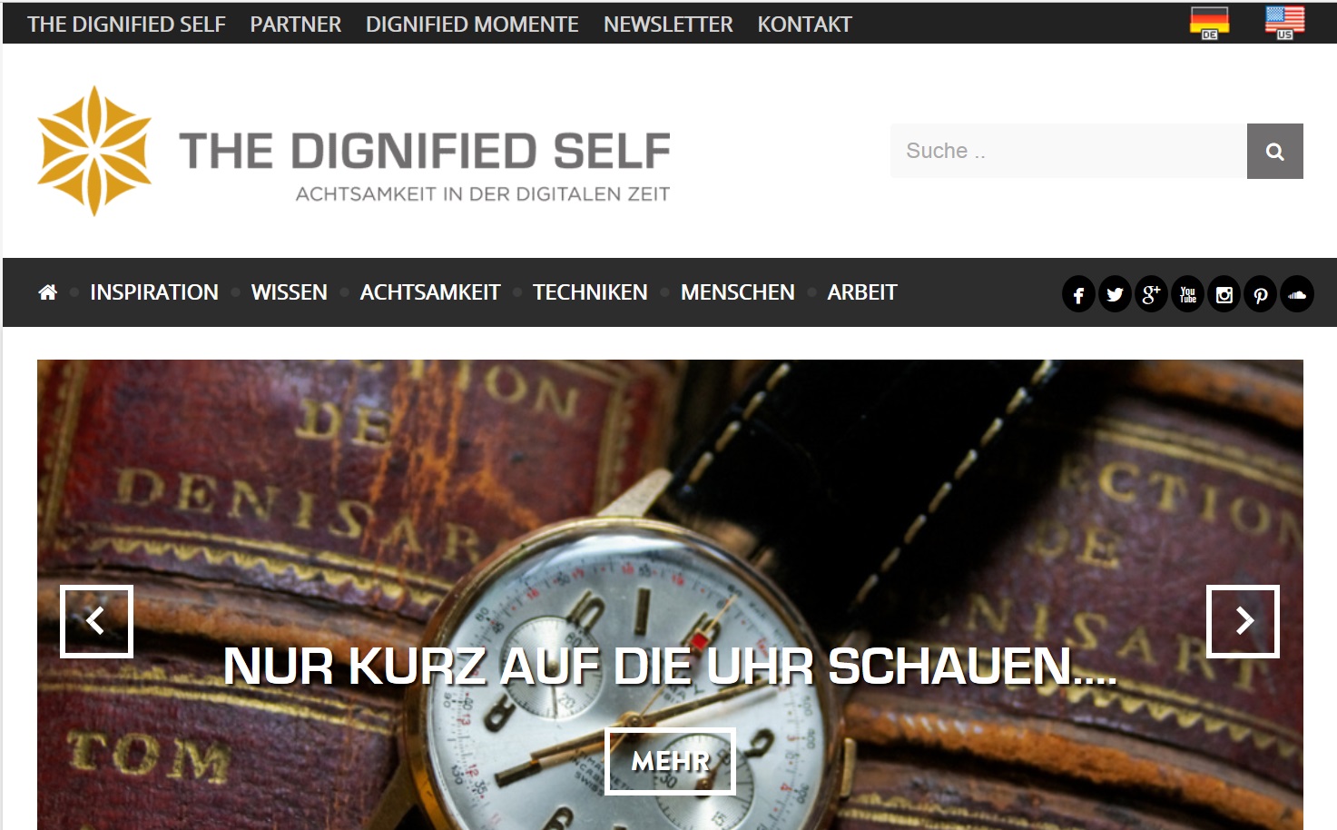 Eine Website und Initiative, die für mehr Achtsamkeit in der Digitalen Zeit plädiert.