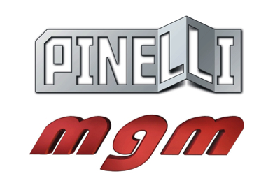 Logos der Pinelli GmbH und MGM aus Tabor - Plasmaschneidanlagen und Autogenschneidemaschinen