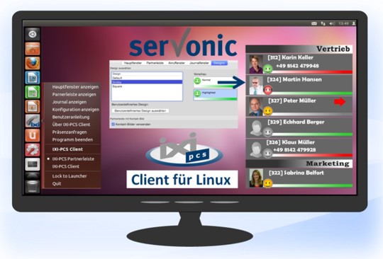 Mehr Komfort mit dem neuen serVonic IXI-PCS Client für Linux. Bild: serVonic GmbH