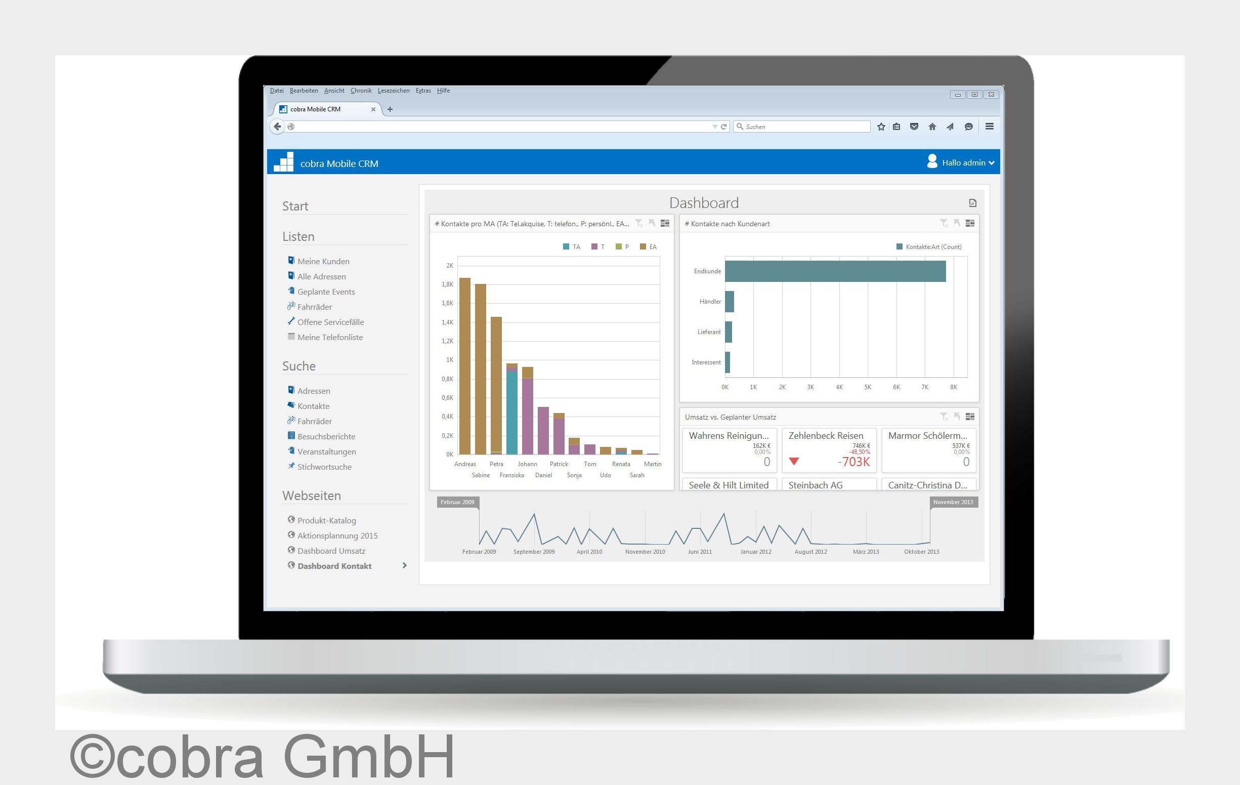 Perfekte Lösung für Homeoffice und unterwegs: cobra Mobile CRM Web Edition. (Bildquelle: cobra GmbH) Perfekte Lösung für Homeoffice und unterwegs: cobra Mobile CRM Web Edition. (Bildquelle: cobra GmbH)