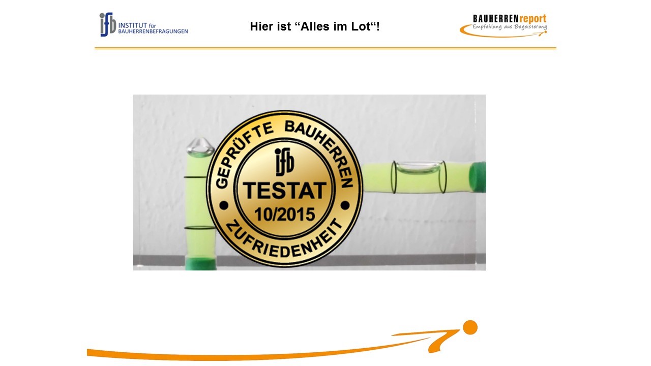 Alles im Lot!