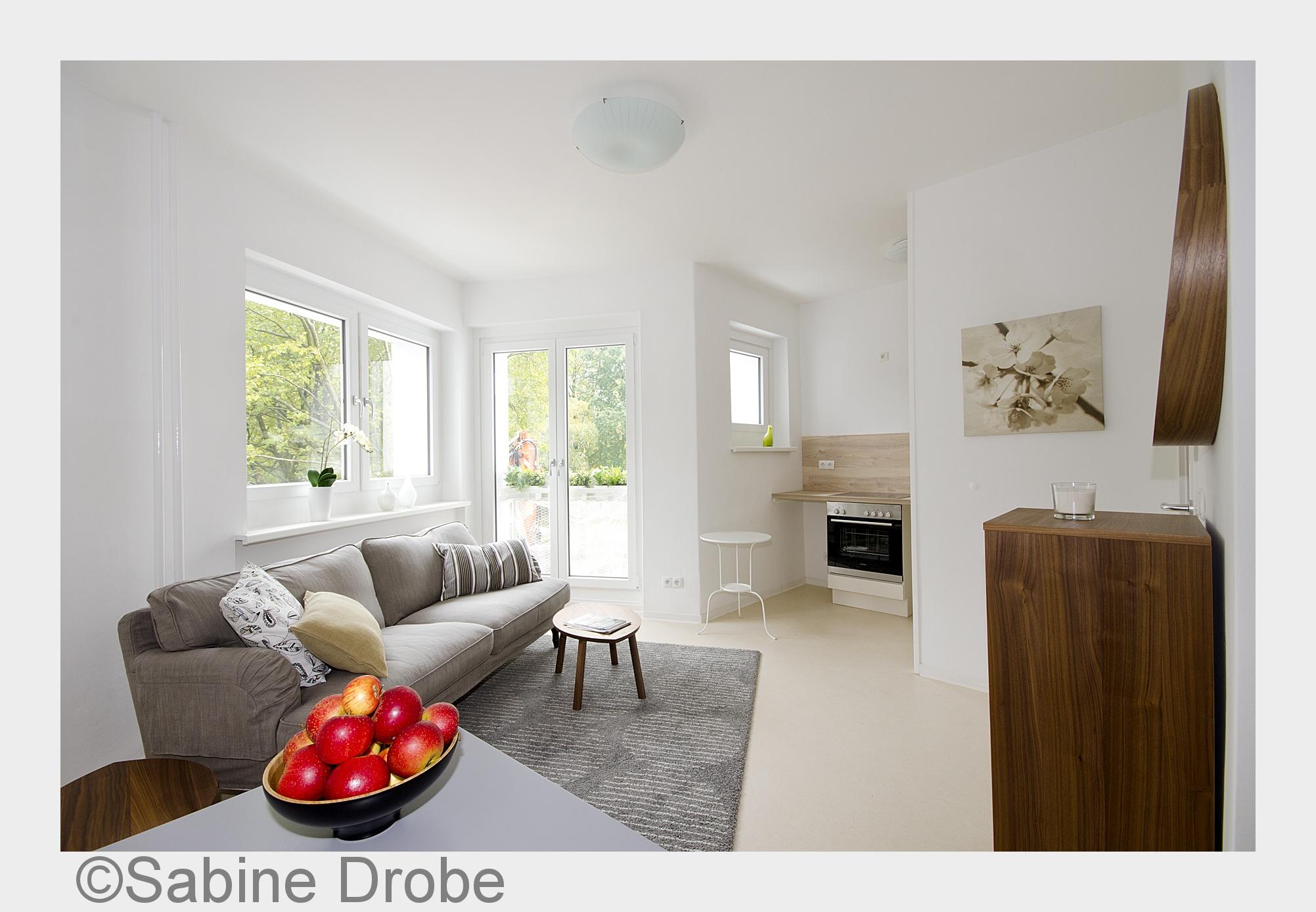 So gemütlich und hell könnte es werden: Musterwohnung im?Wohn!Aktiv?-Haus (Bildquelle: Sabine Drobe)