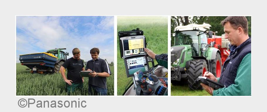 Agri Con Lösungen: mit TOUGHPAD im Feld und mit TOUGHBOOK als Terminal (Bildquelle: Panasonic) Agri Con Lösungen: mit TOUGHPAD im Feld und mit TOUGHBOOK als Terminal (Bildquelle: Panasonic)