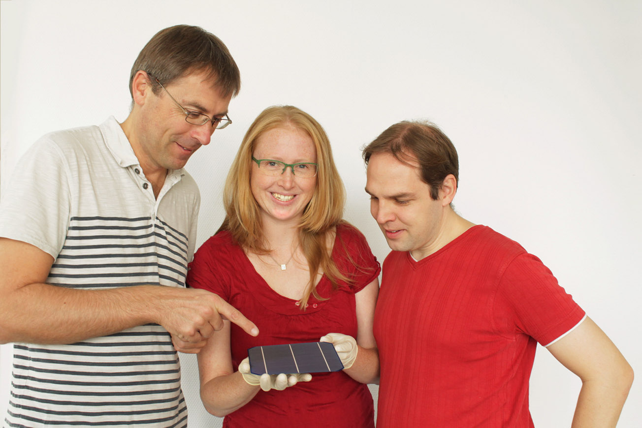 Professor Giso Hahn, Svenja Wilking und Axel Herguth (von links).