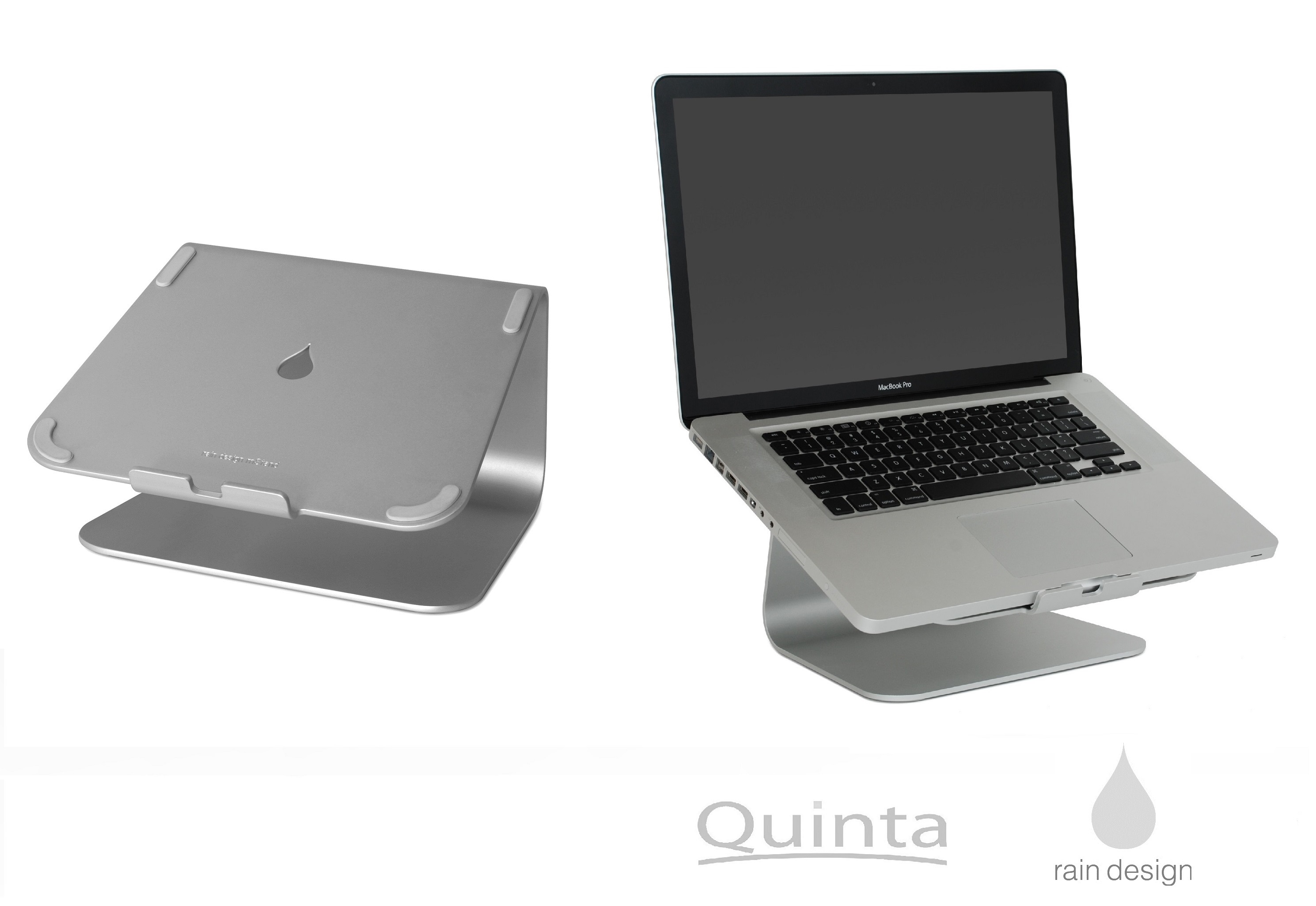 Der mStand ist ein ergonomischer Tischständer aus sandgestrahltem Aluminium für Notebooks. Der mStand ist ein ergonomischer Tischständer aus sandgestrahltem Aluminium für Notebooks.