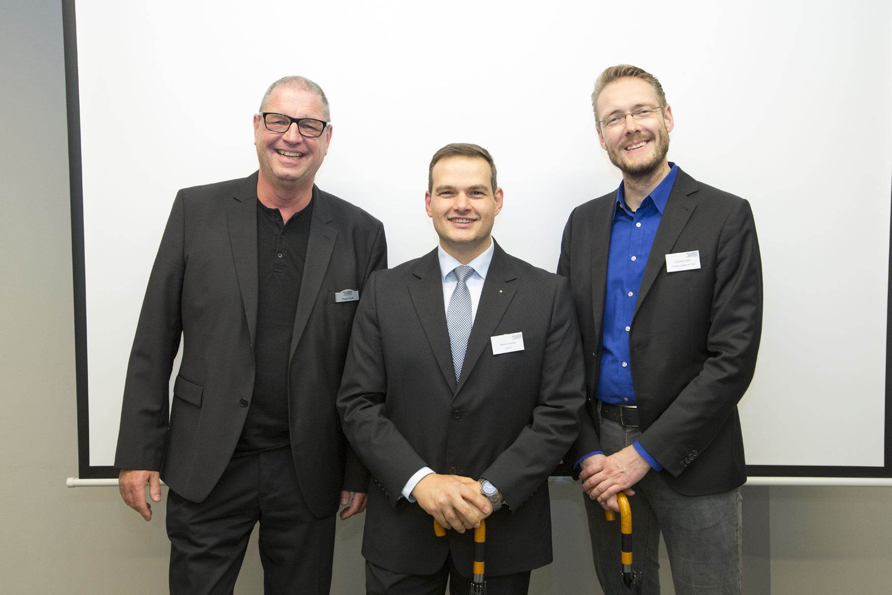 v. links: Fredy Groth, empathie agentur, Patrick Fischer, Solox, Carsten Lexa, Kanzlei Lexa