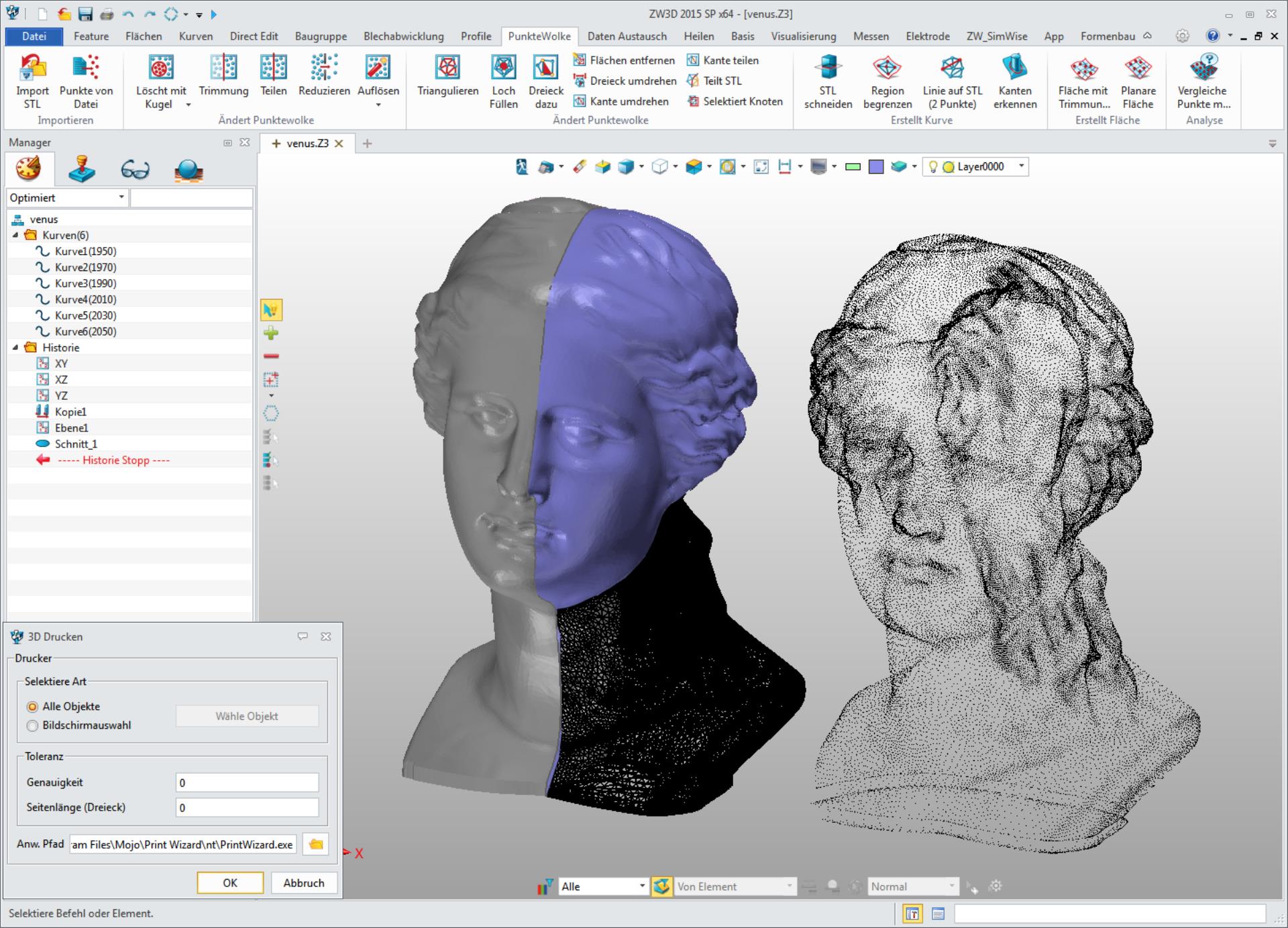 ZW3D 3D Printing Edition mit Direkt 3D Drucken Funktion ZW3D 3D Printing Edition mit Direkt 3D Drucken Funktion