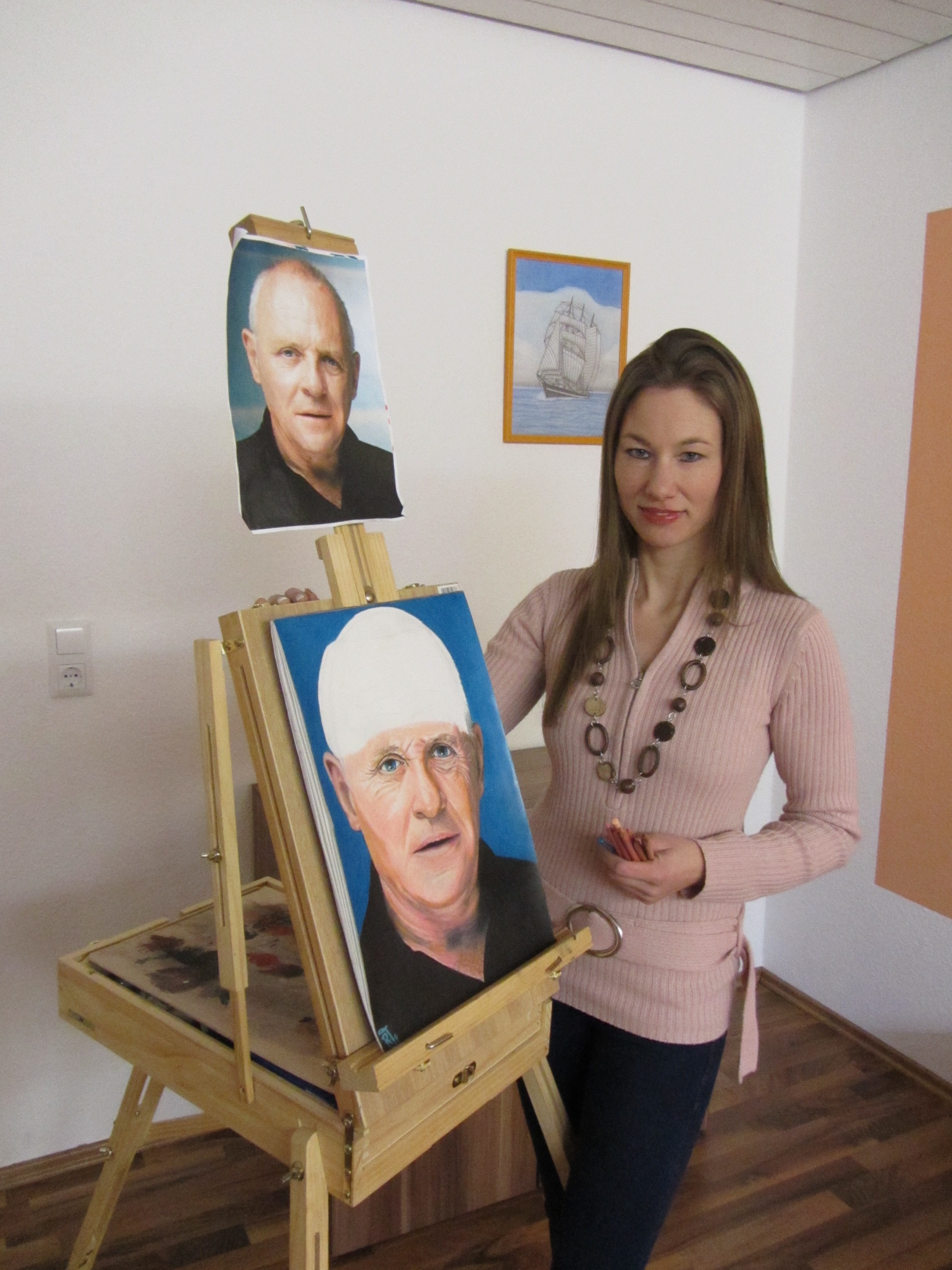 Ramona Unkhoff bei der Arbeit