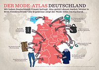 Infografik Modeatlas Deutschland: Abdruck erbeten, Credit QVC Infografik Modeatlas Deutschland: Abdruck erbeten, Credit QVC