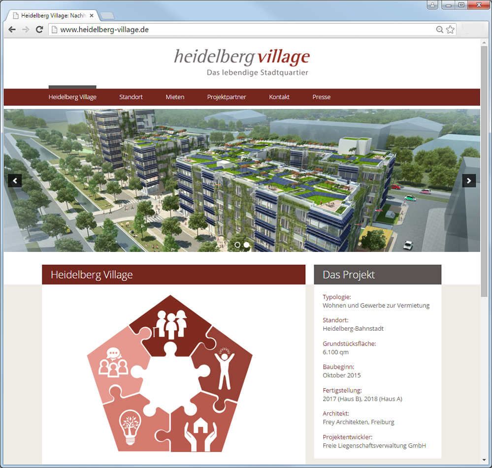 Neue Internetseite zum Heidelberg Village