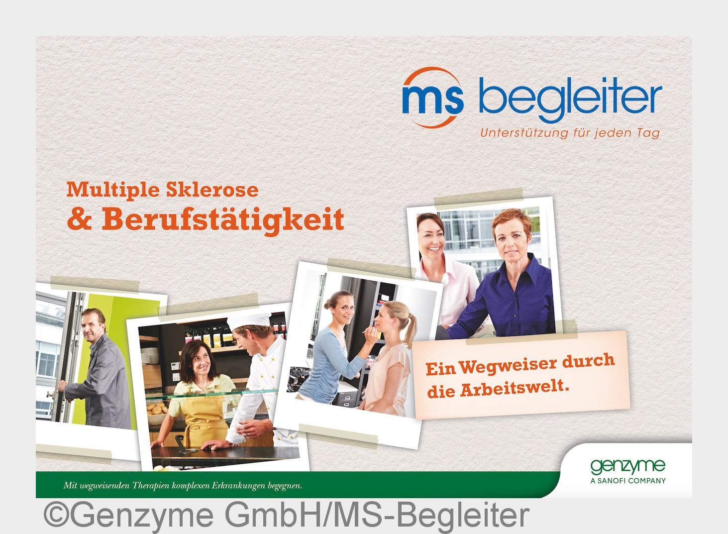 Broschüre"Multiple Sklerose& Berufstätigkeit" (Bildquelle: Genzyme GmbH/MS-Begleiter)